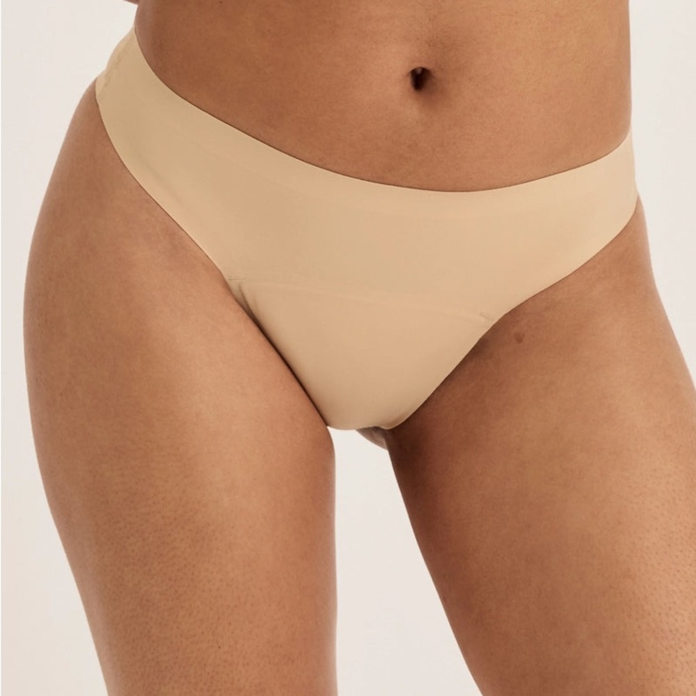 BNIB - Knix Set of 2 Sealed Super Leakproof® No-Show Thongs in Warm Sand